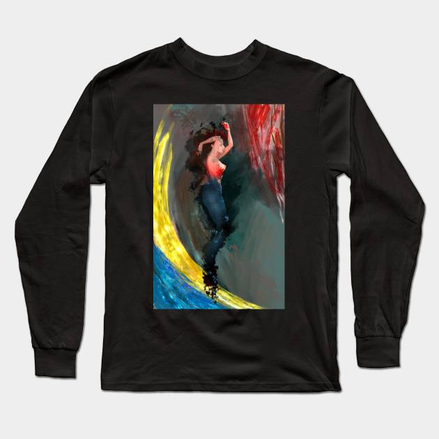 Ukraine mermaid Long Sleeve T-Shirt by kozinoart